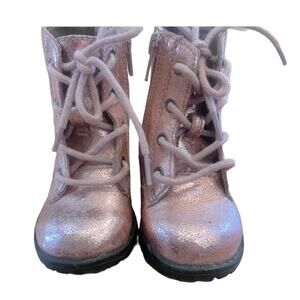Baby gap pink shiny zip boot size 5 baby toddler
